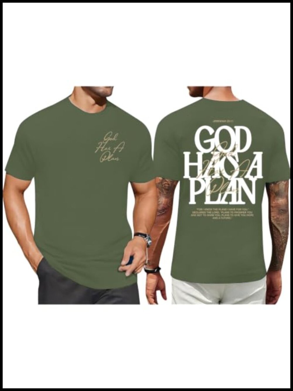 Men's Christian Graphic T-Shirt Crew Neck Short Sleeve Cotton Blend Tee